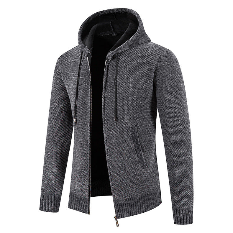 Velvet Zipper Cardigan Jacket