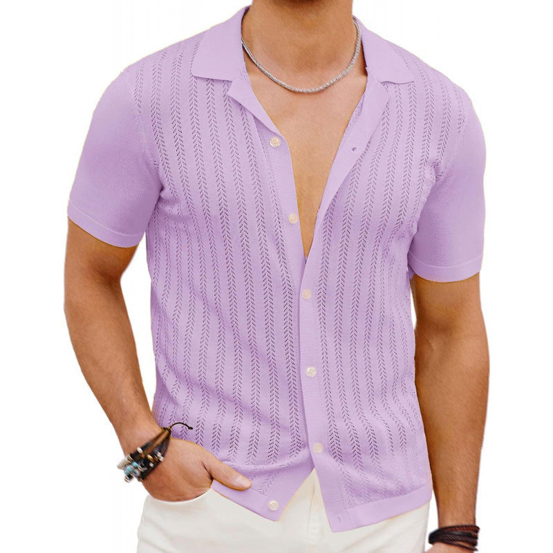 Summer Hollow Short-Sleeve Shirt