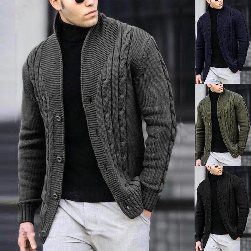 Men’s Autumn Winter Sweater Coat
