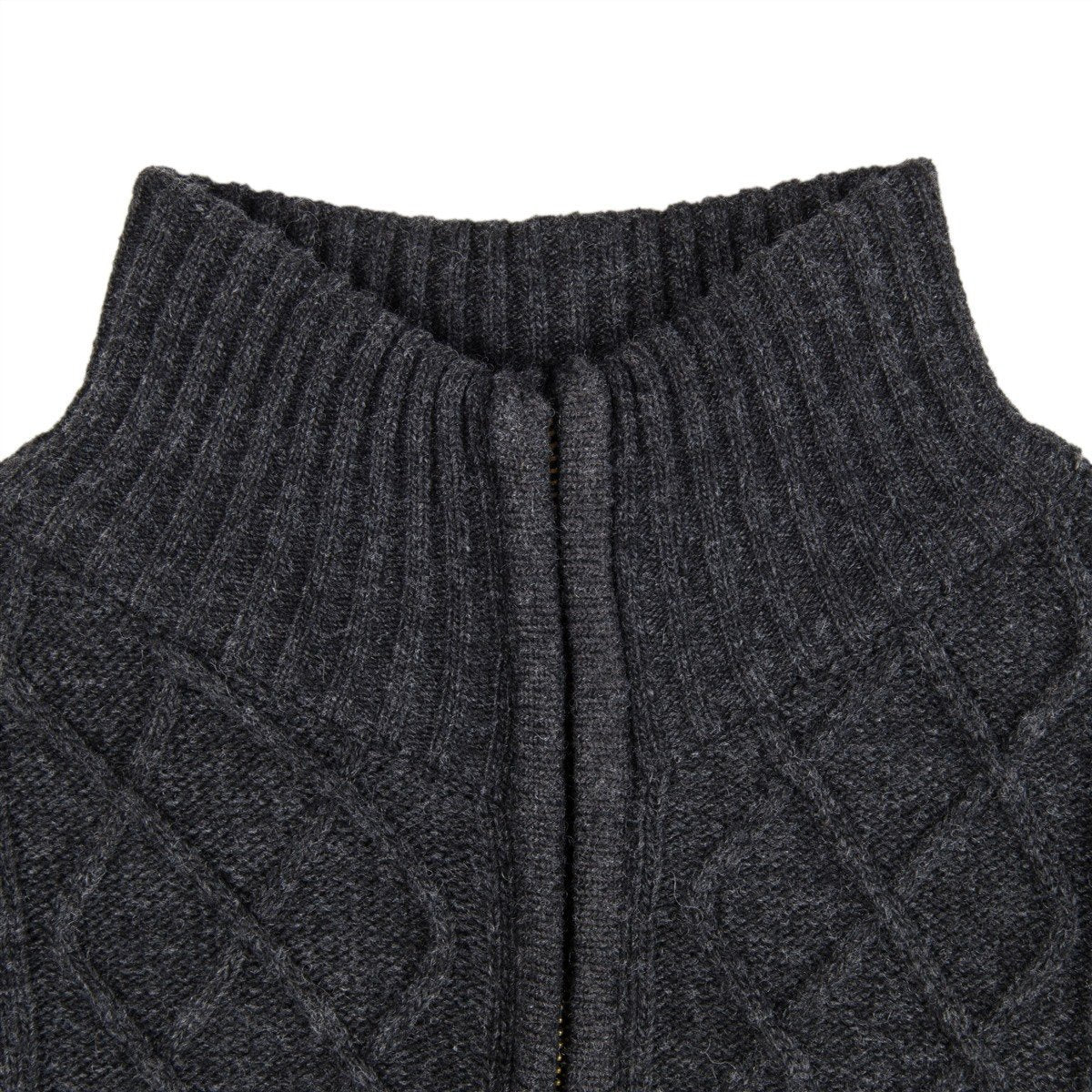 Zip Turtleneck Cardigan Top