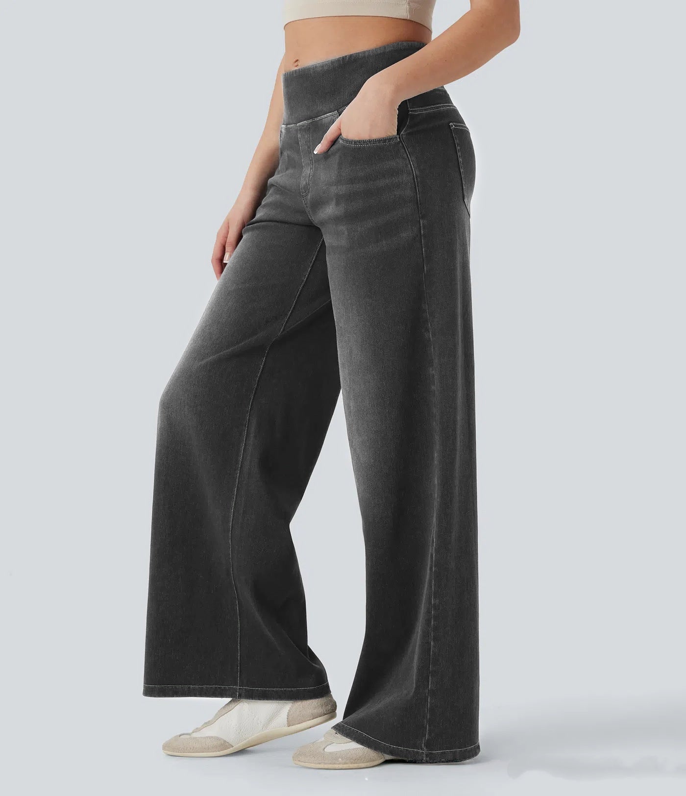 Women’s High-Waisted Loose Fit Wide Leg Jeans