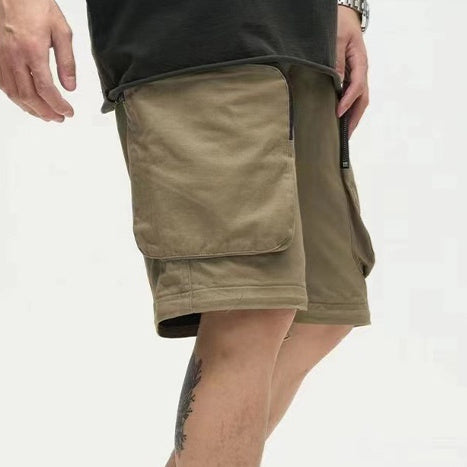 Loose Straight Large-Pocket Pants