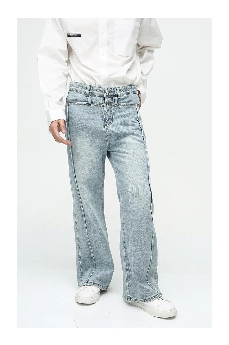 American Retro Casual Wide Leg Jeans