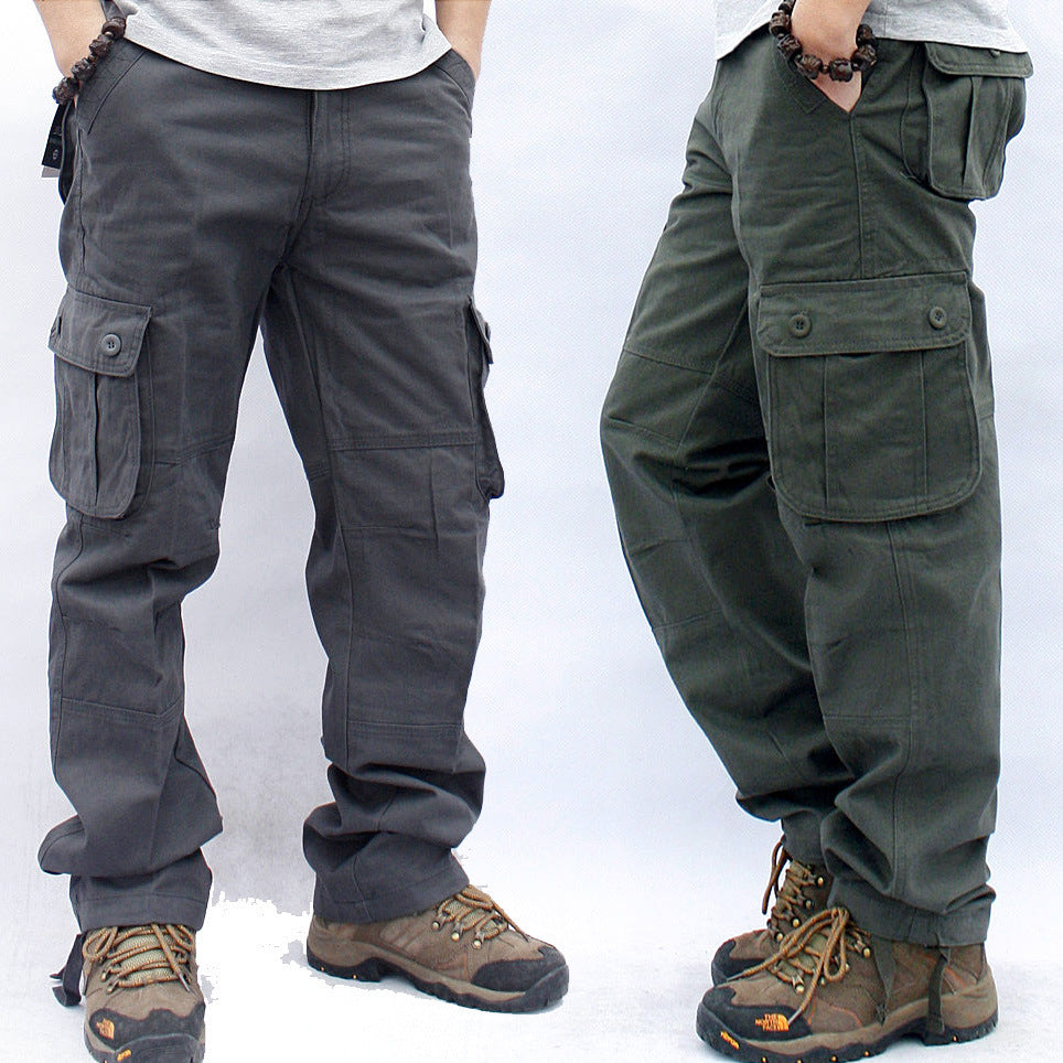 Multi-Pocket Workwear Cargo Trousers