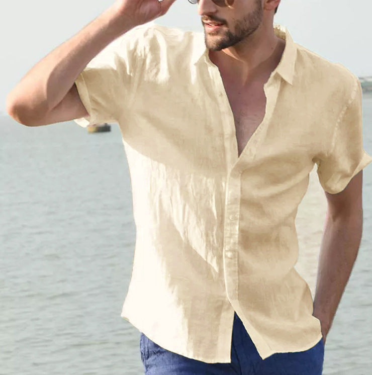 Men’s Summer Short-Sleeved Casual Shirt