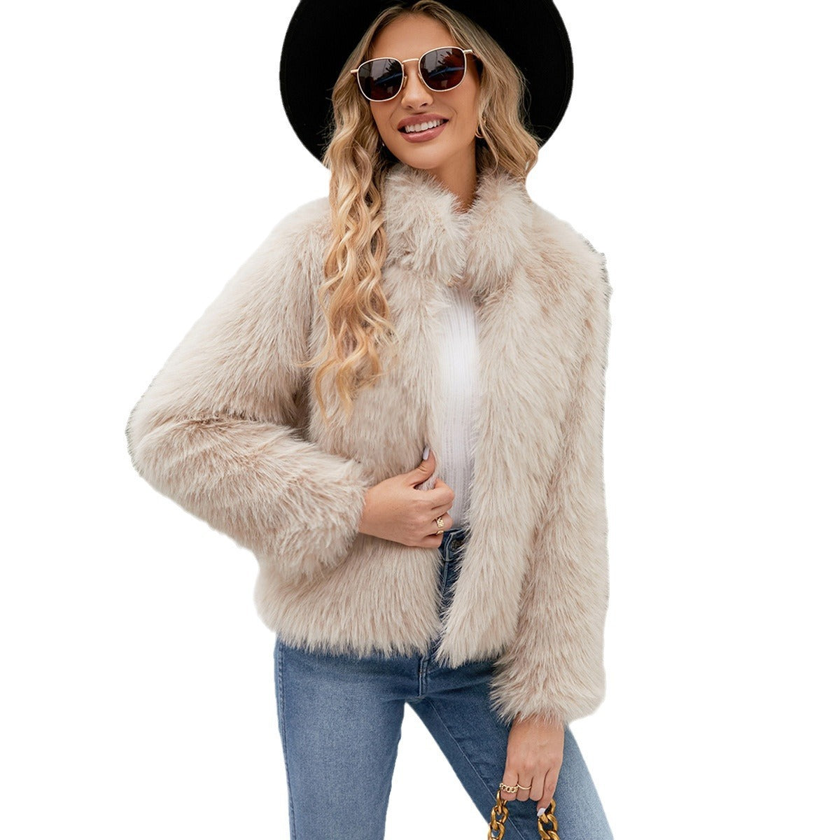Casual Short Faux Fur Coat