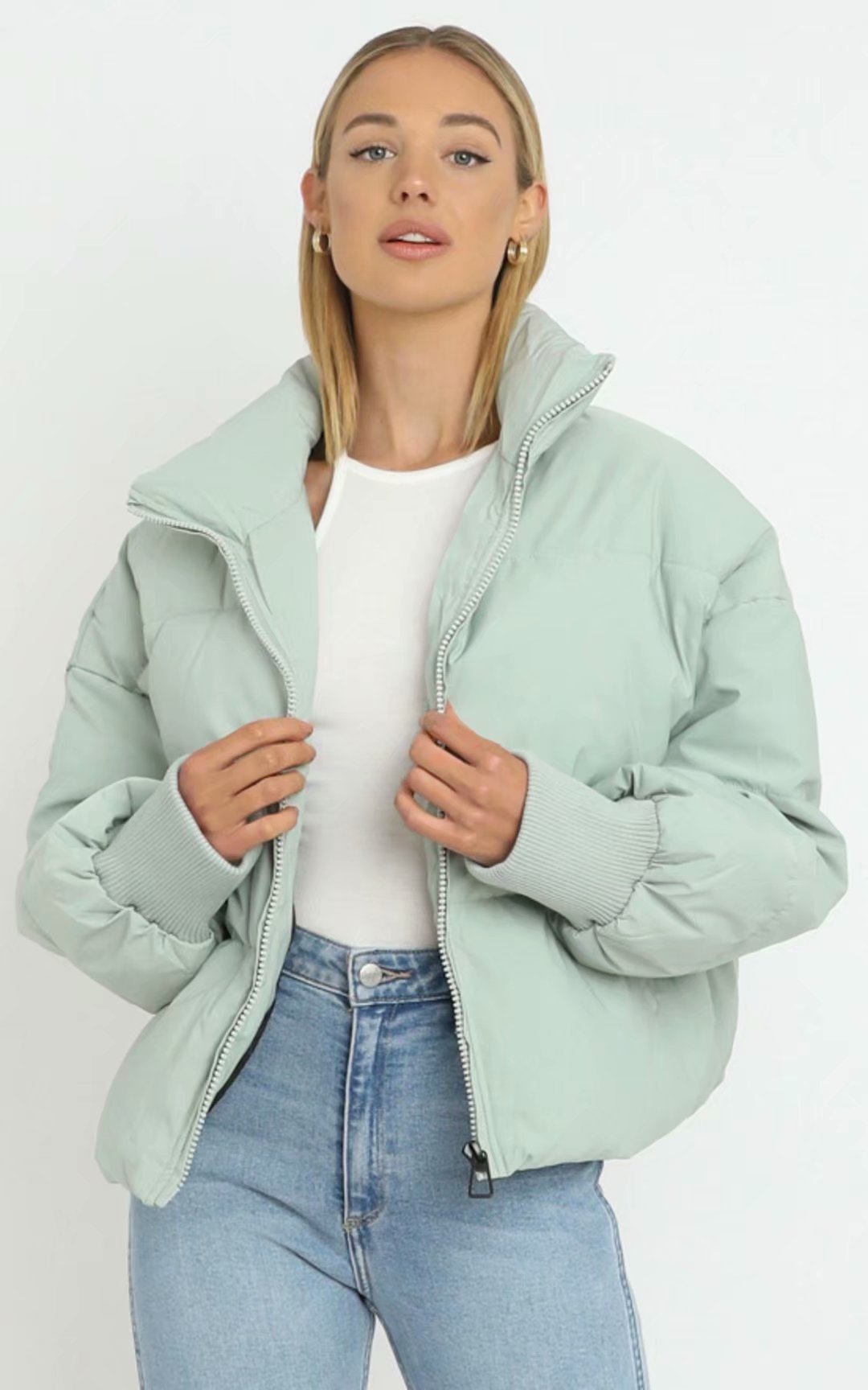 Urban Stand Collar Puffer Jacket