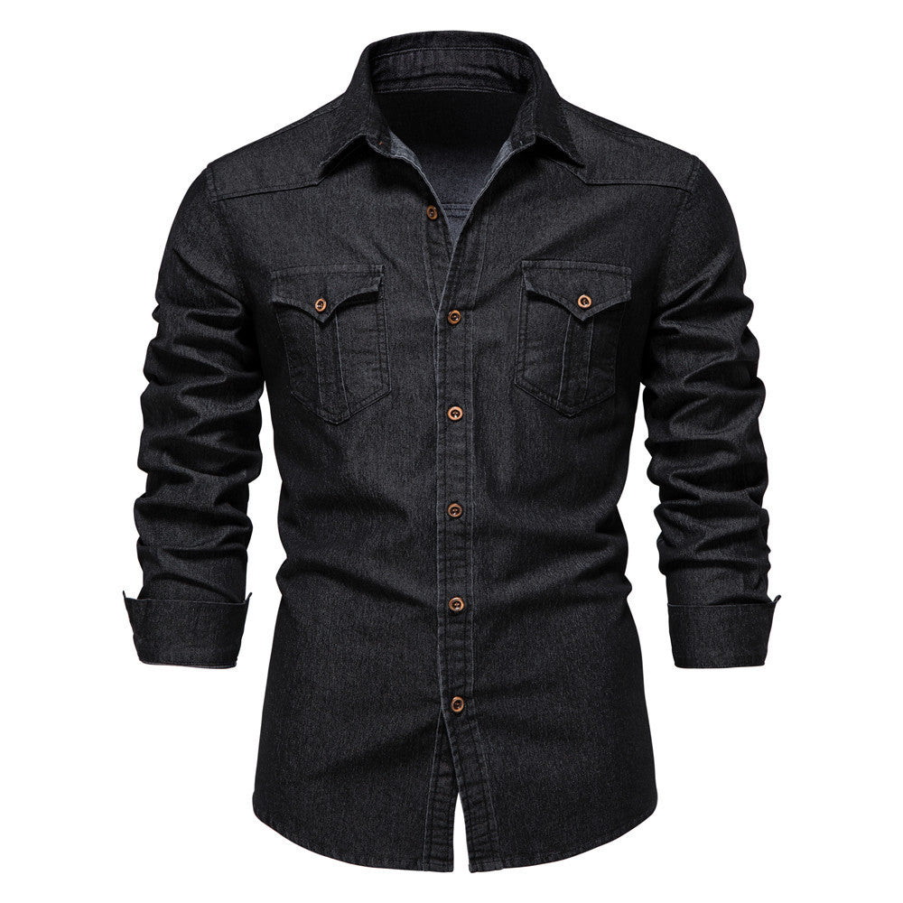 Men’s Slim Fit Denim Shirt