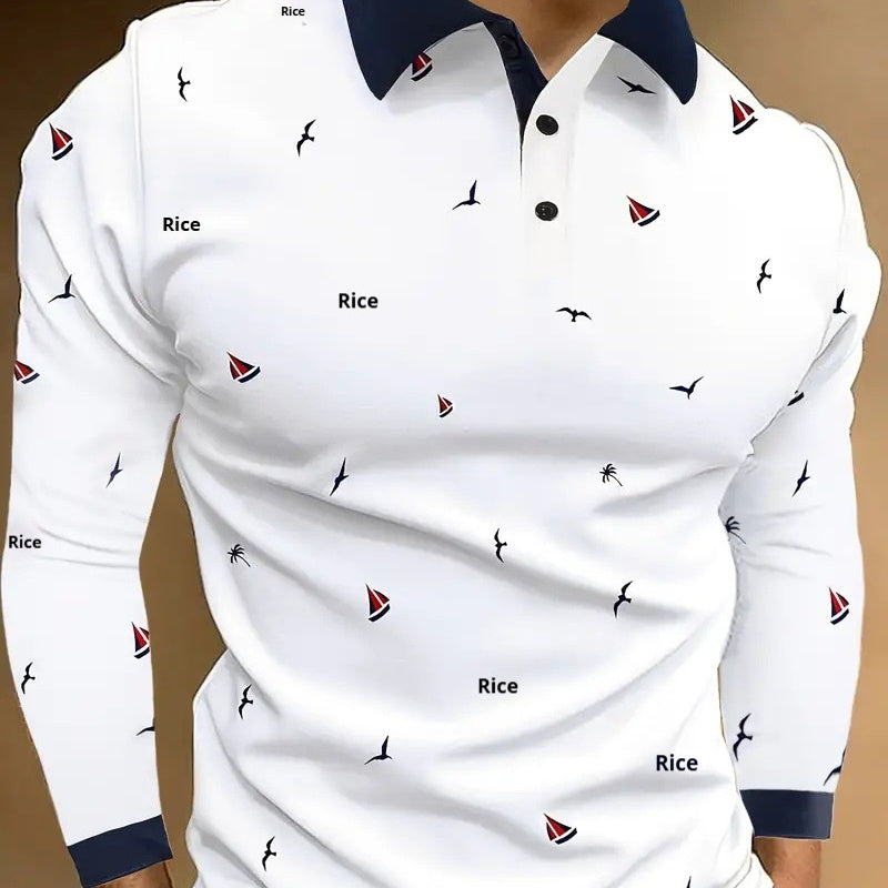Men’s Retro Button Long Sleeve Shirt