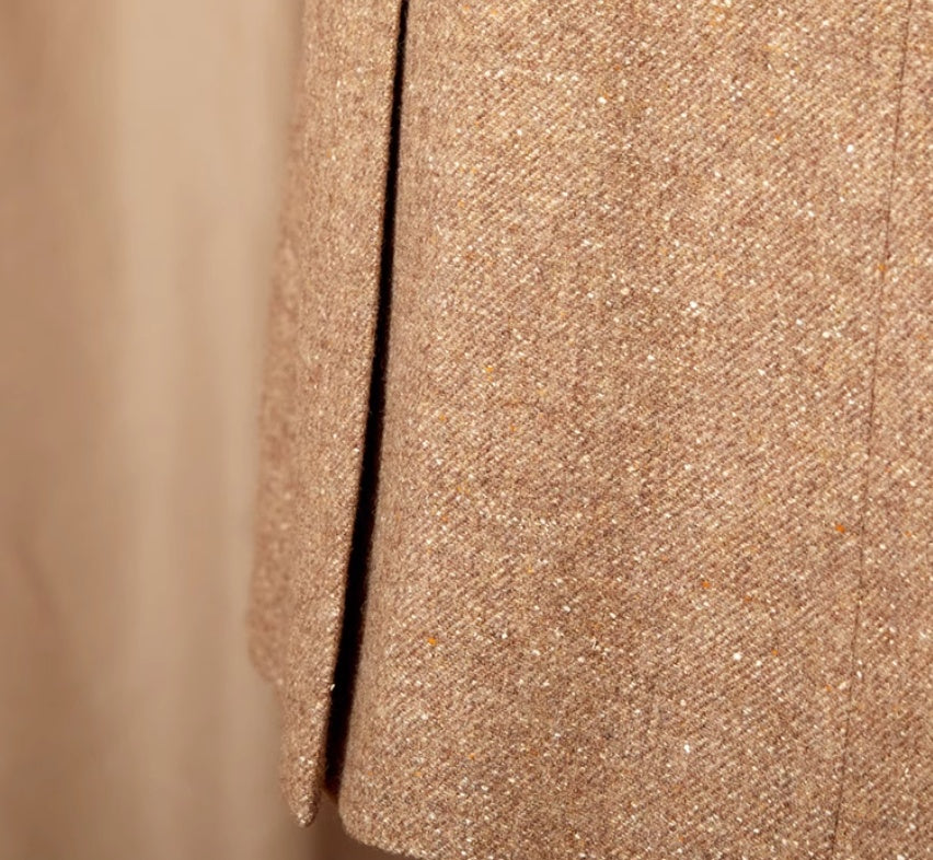 Color Dots Mid-Length Coat