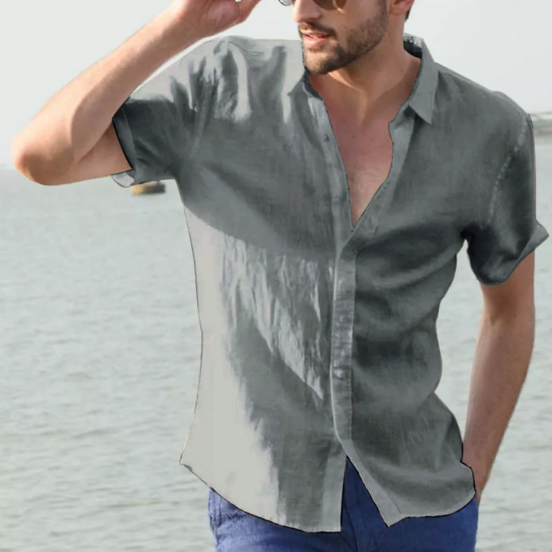 Men’s Summer Short-Sleeved Casual Shirt