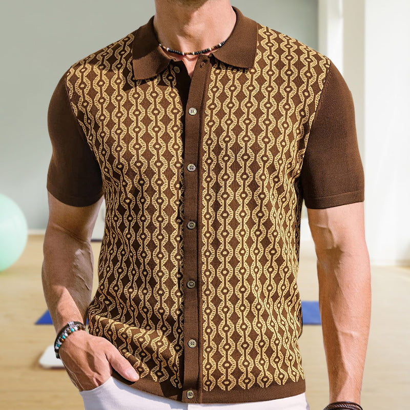 Summer Tencel Jacquard Cardigan