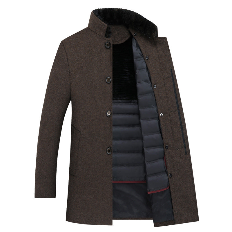 Winter Down Liner Fur Collar Windbreaker Jacket