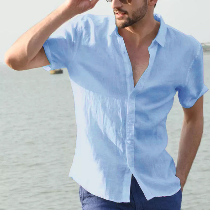 Men’s Summer Short-Sleeved Casual Shirt