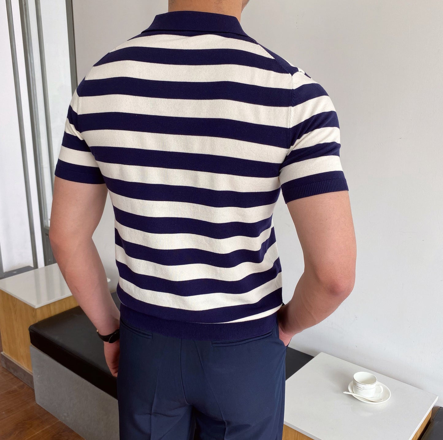Men’s Versatile Striped Shirt
