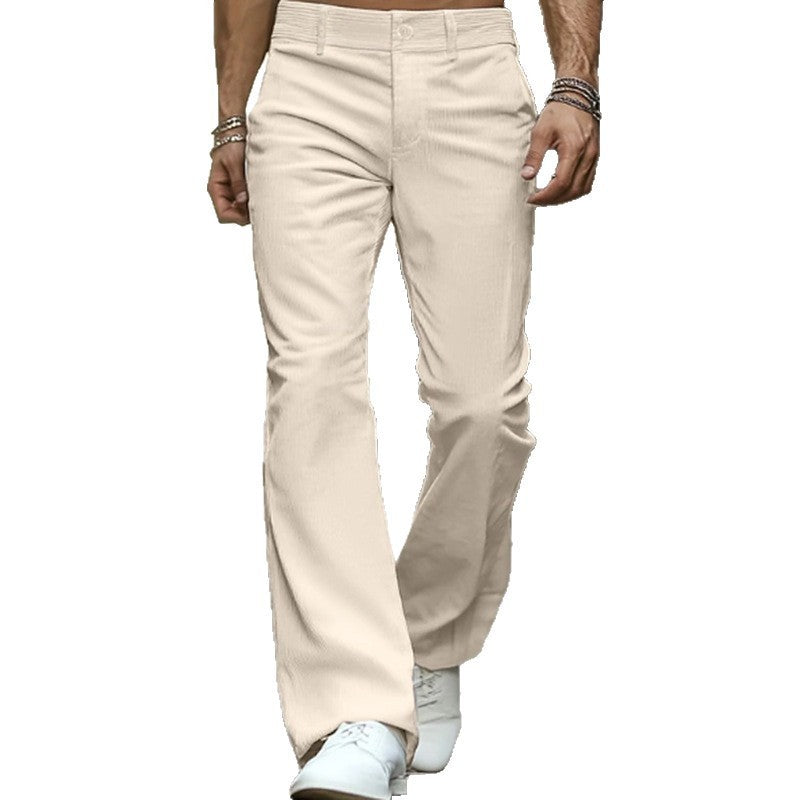 Slim Corduroy Bell Bottom Pants