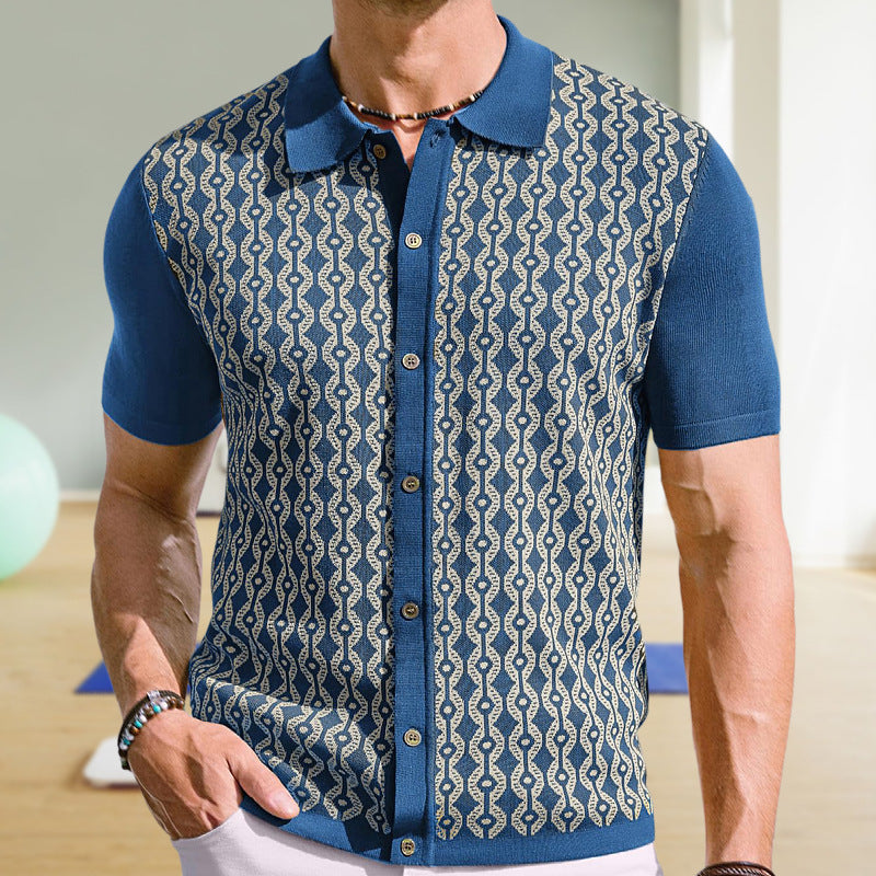 Summer Tencel Jacquard Cardigan