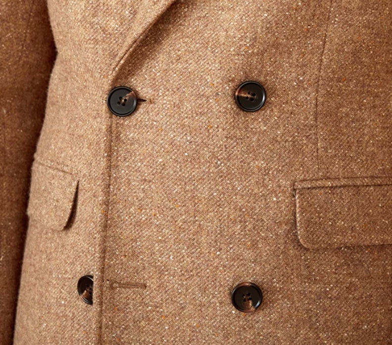 Color Dots Mid-Length Coat