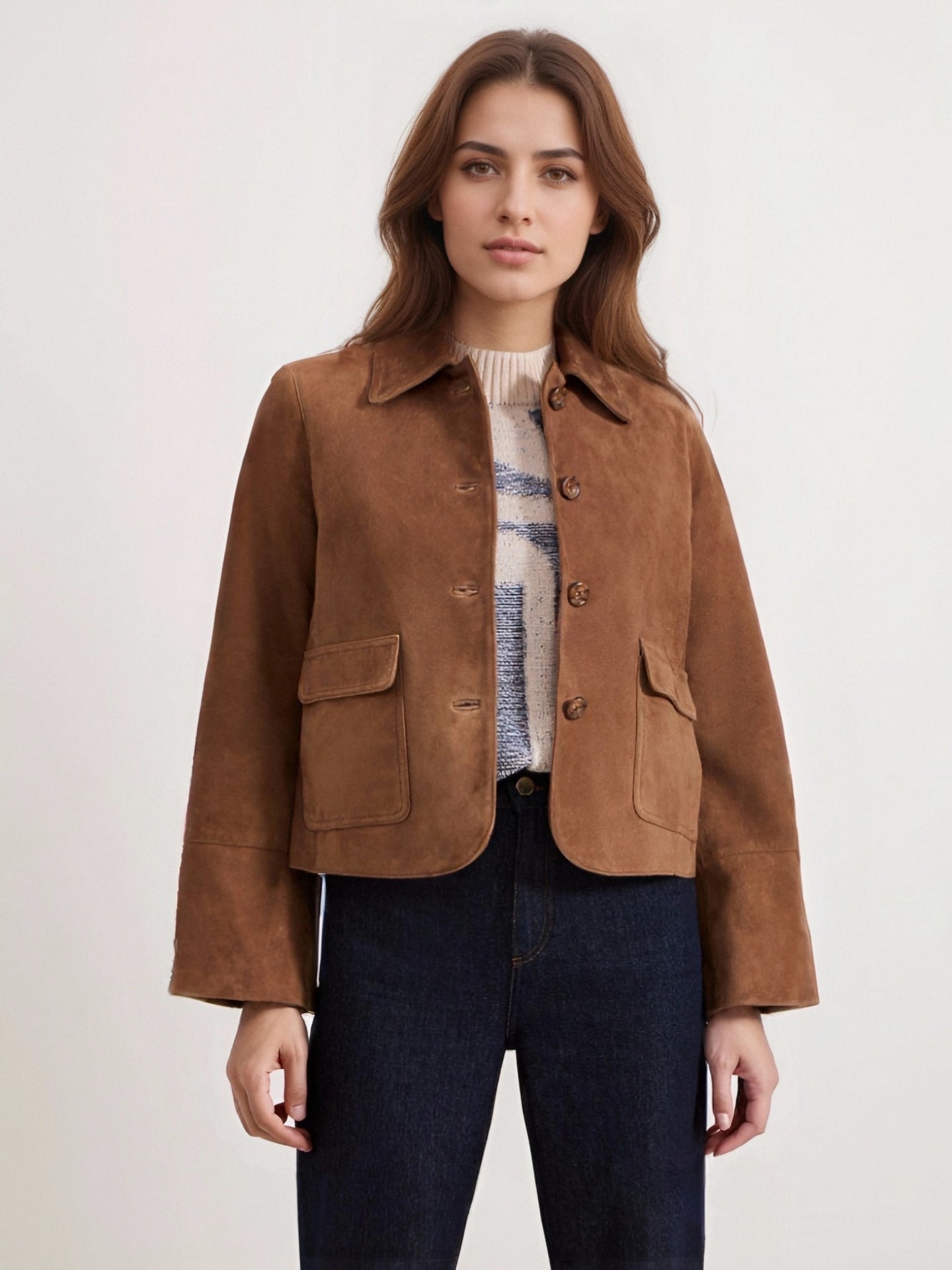 Women’s Slim Suede Jacket