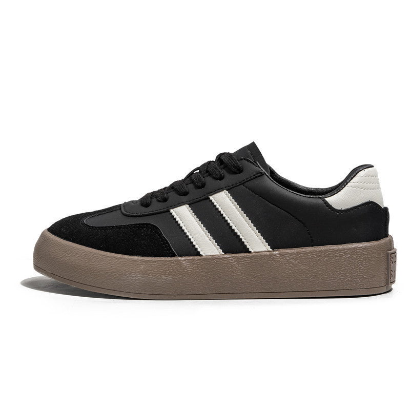 PU Leather Flat Sneakers for Men