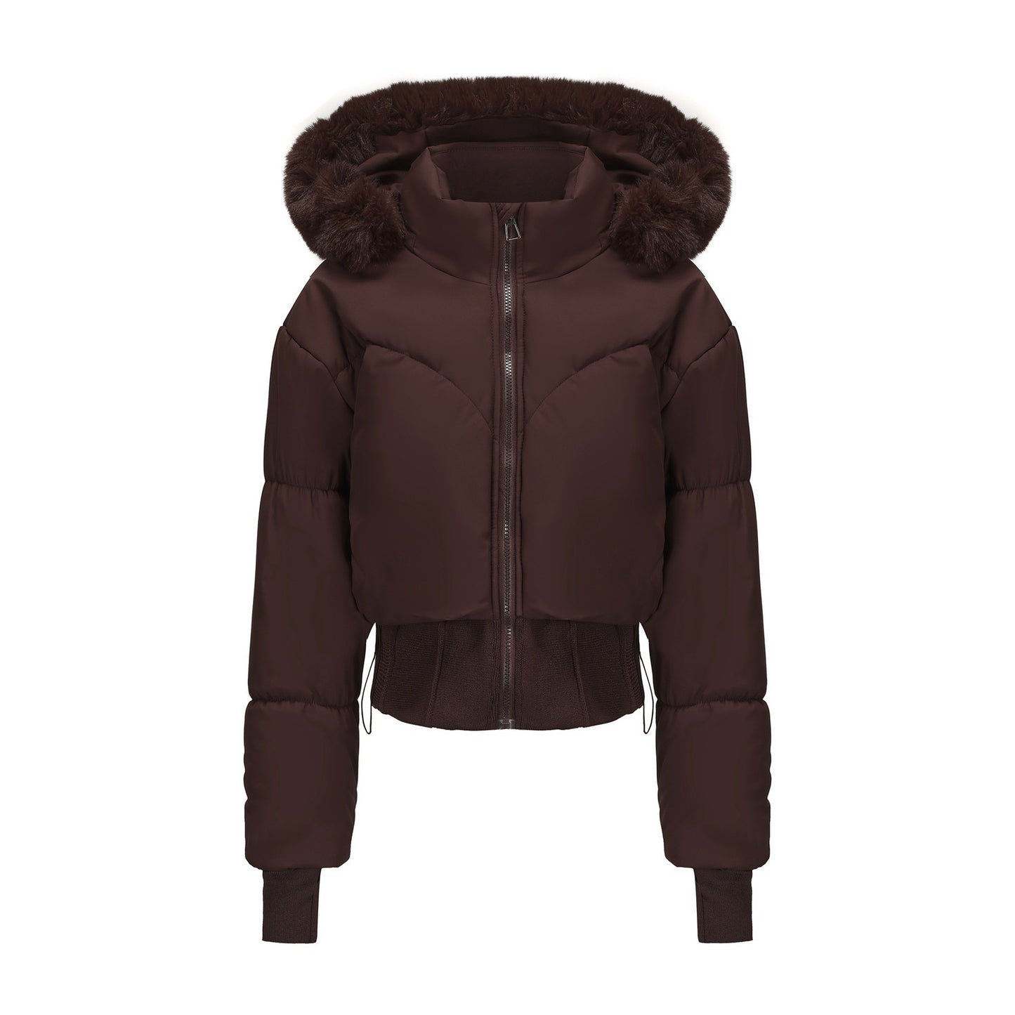 Women’s Hooded Fur Collar Jacket