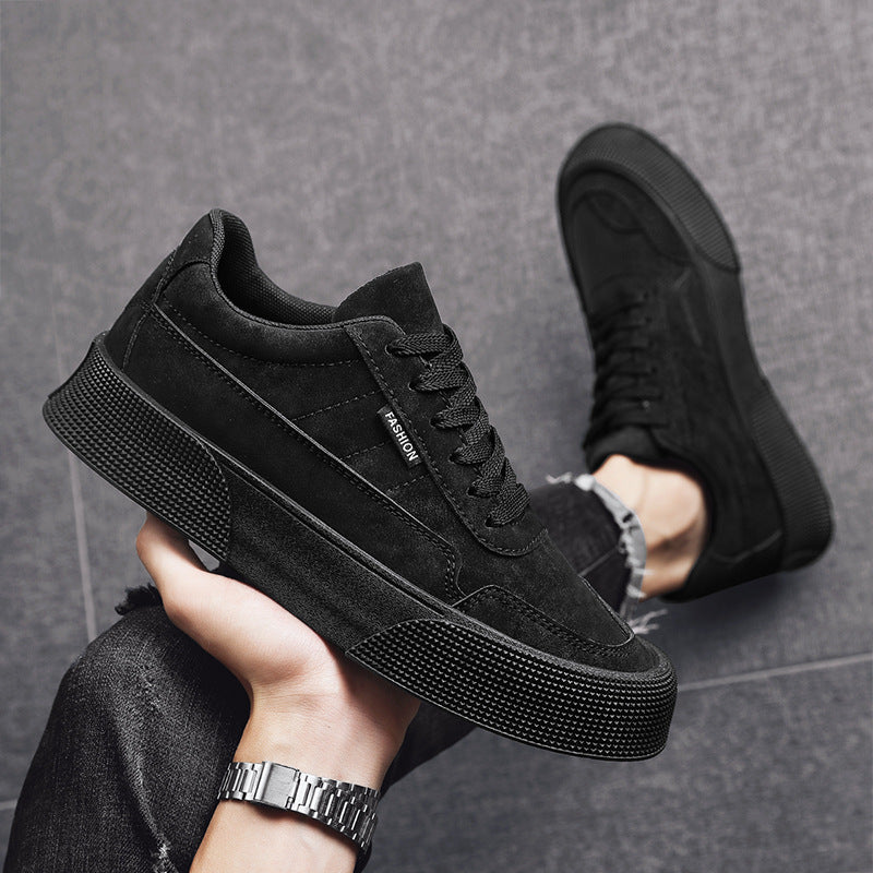 Breathable Thick-Soled Lace-Up Sneakers for Men