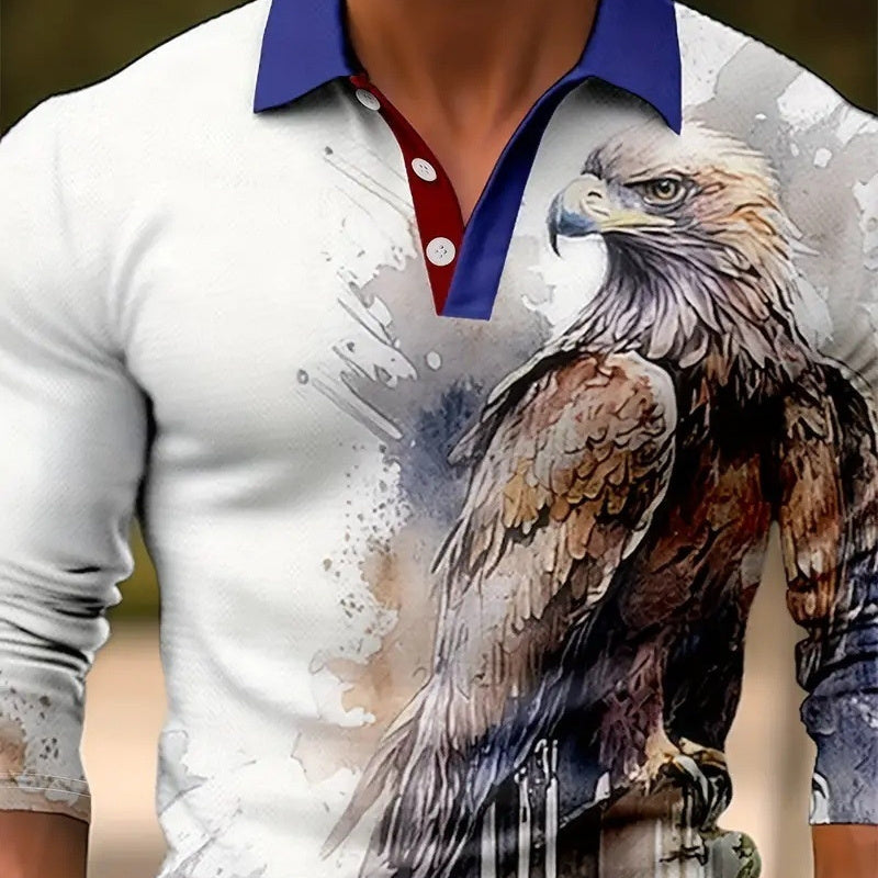 Men’s Retro Button Long Sleeve Shirt