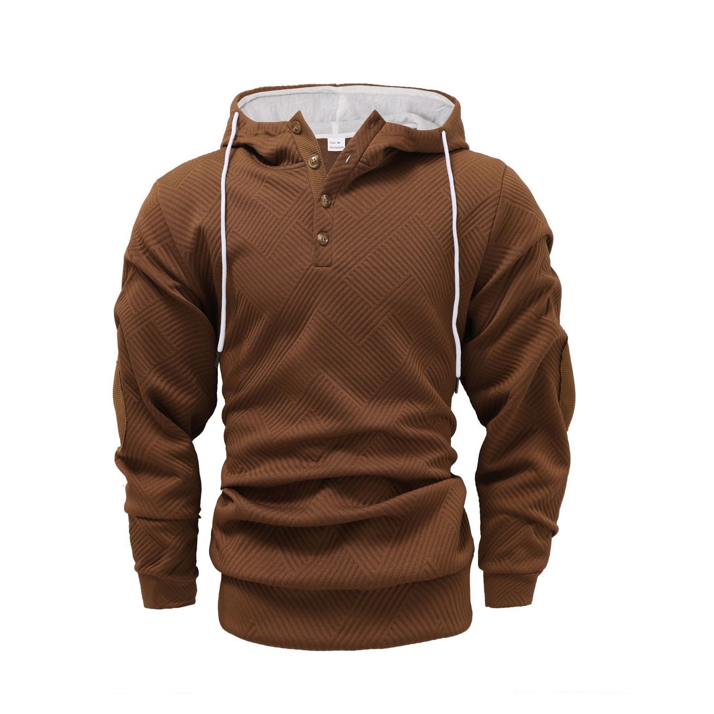 Men’s Jacquard Hooded Sweater Coat