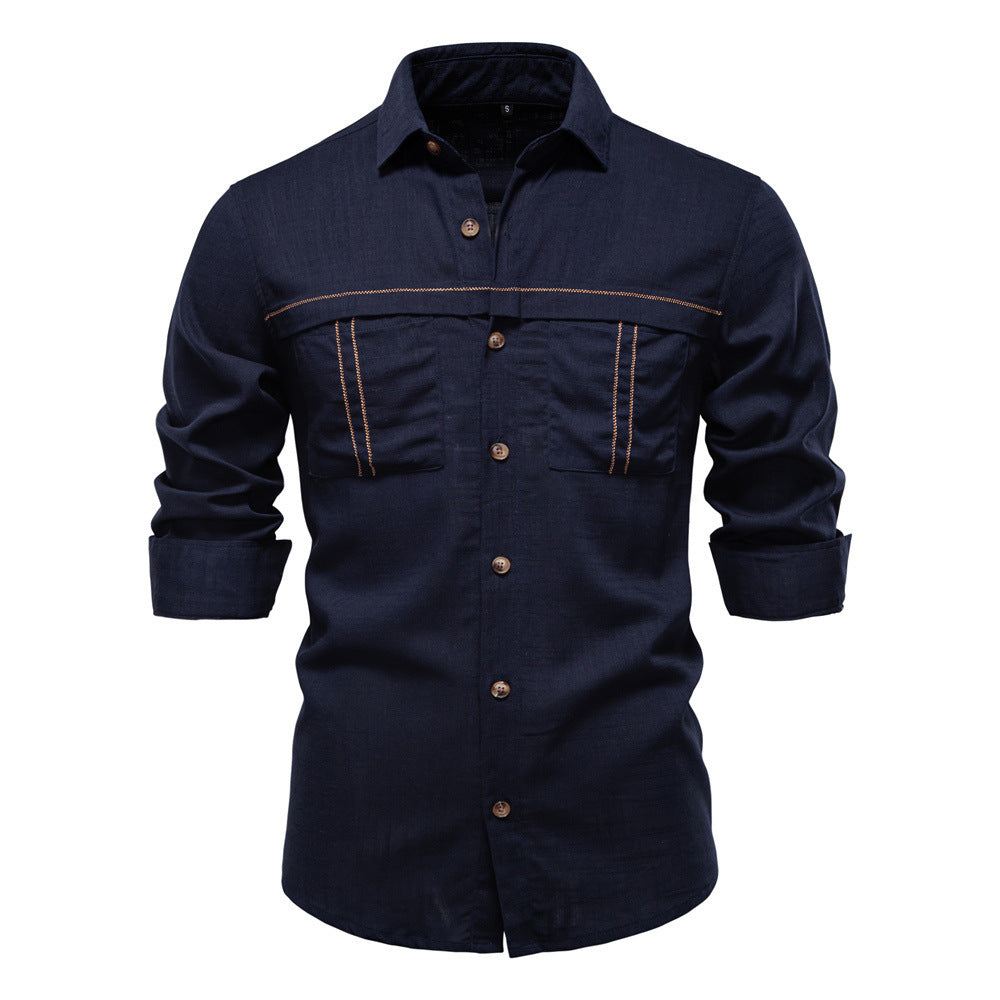 Men’s Pocket-Detail Long Sleeve