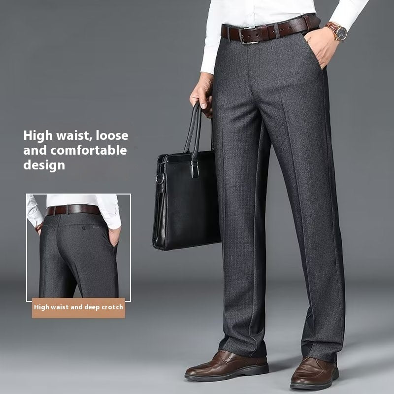 Men’s Draped Business Suit Pants