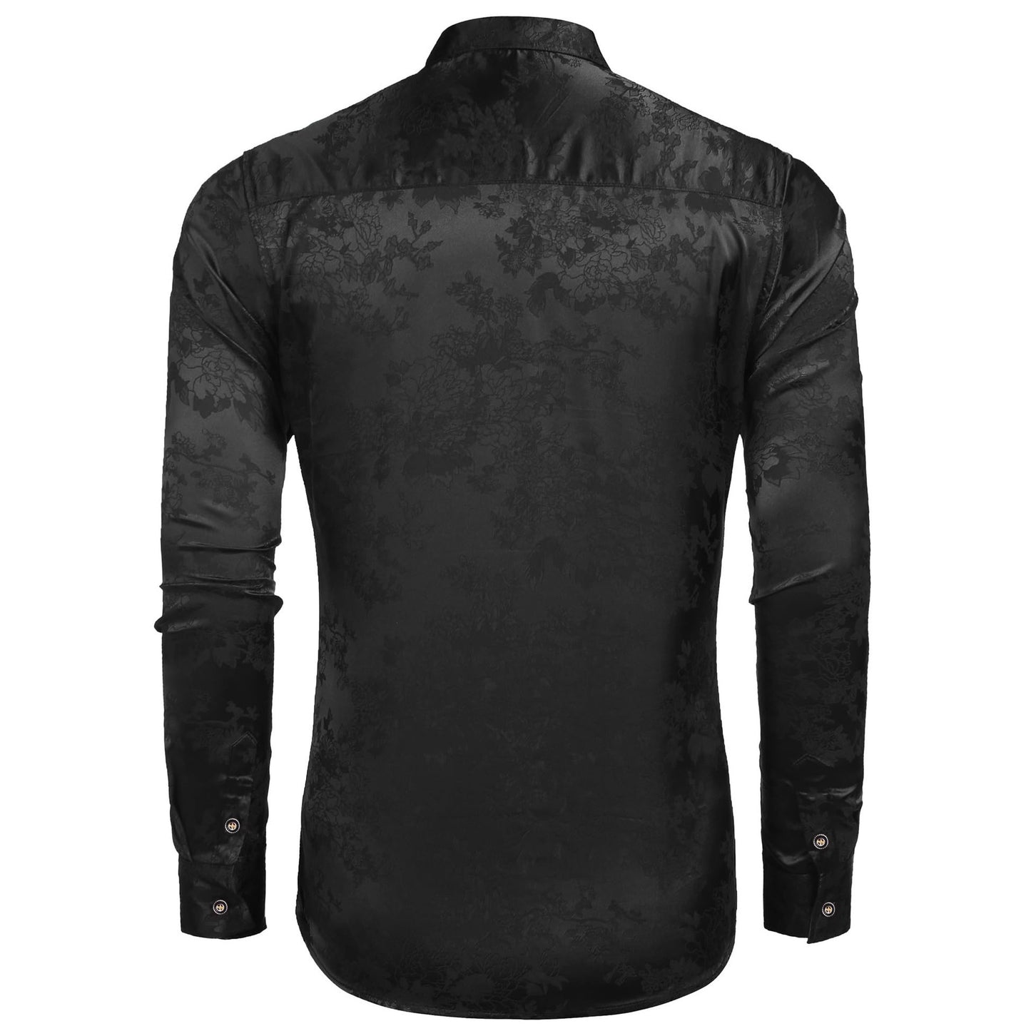 Silk Satin Retro Dress Shirt