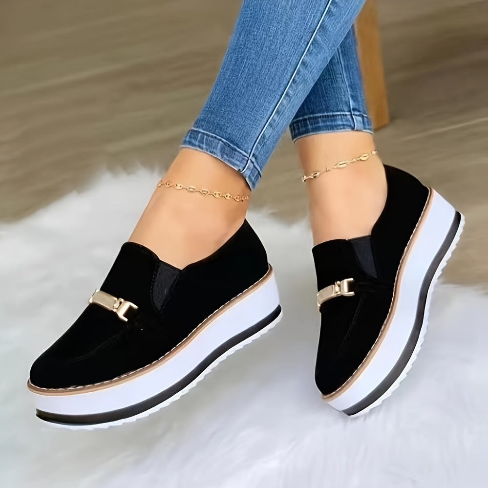 Modieuze platform sneakers met muffin-zool voor dames