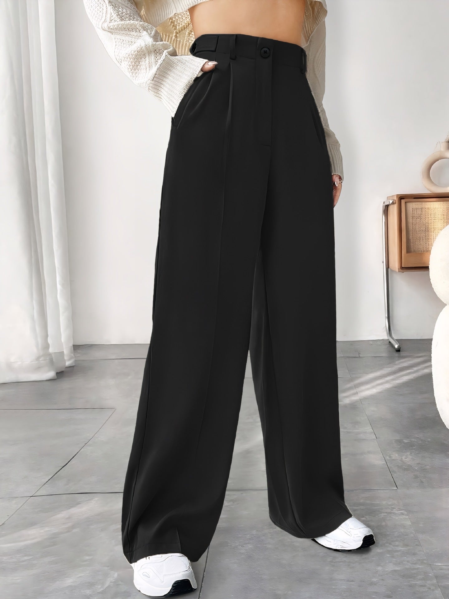 Women's Casual Straight-leg Low Waist Pants