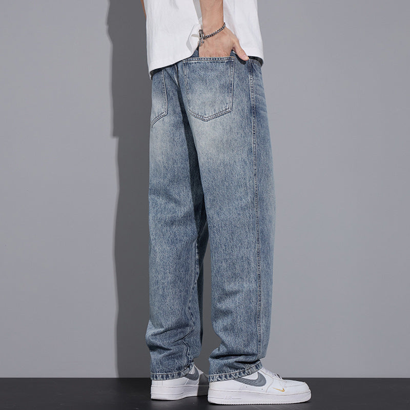 High-End Anti-Wrinkle Straight Jeans