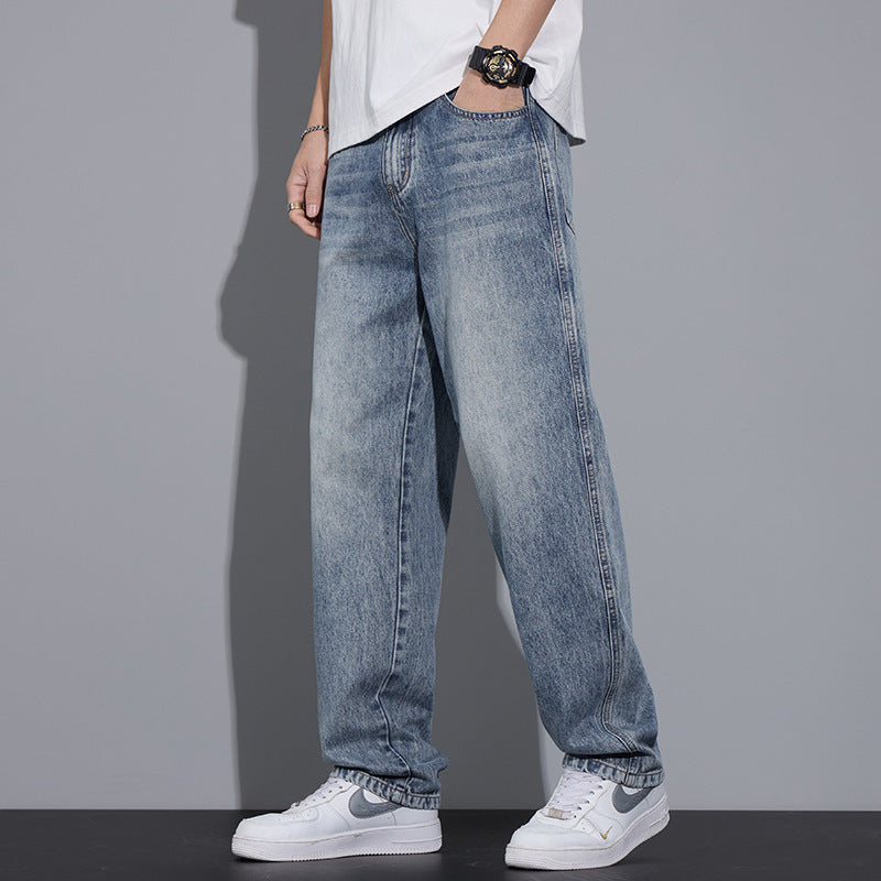 High-End Anti-Wrinkle Straight Jeans