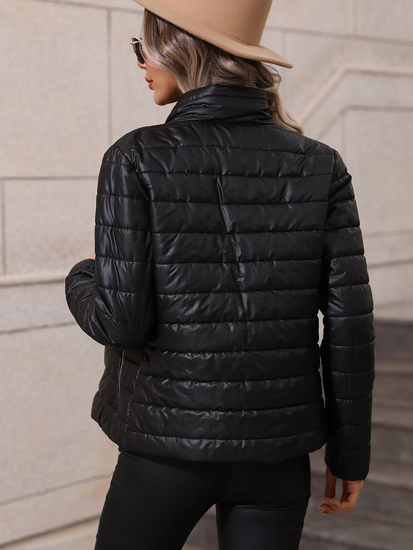Women’s Half-Turtleneck Cotton Coat