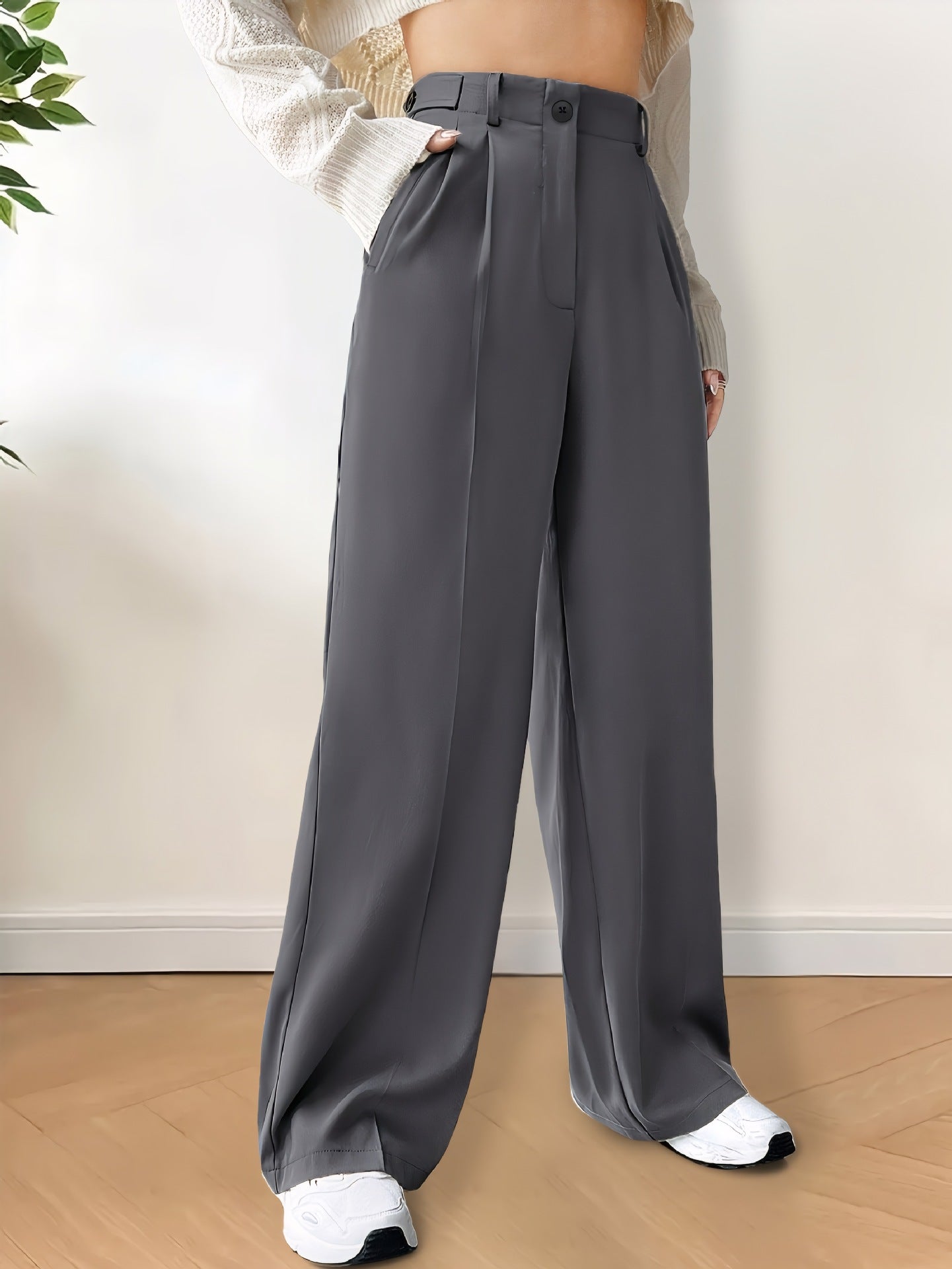Women's Casual Straight-leg Low Waist Pants