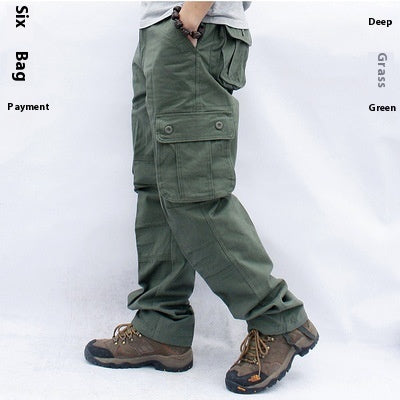 Multi-Pocket Workwear Cargo Trousers