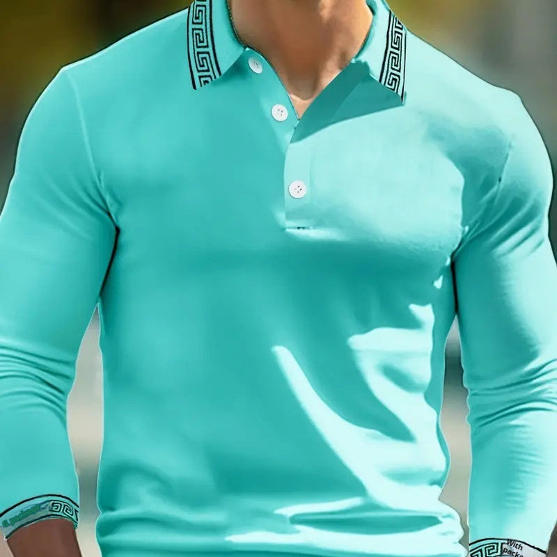 Men’s Retro Button Long Sleeve Shirt