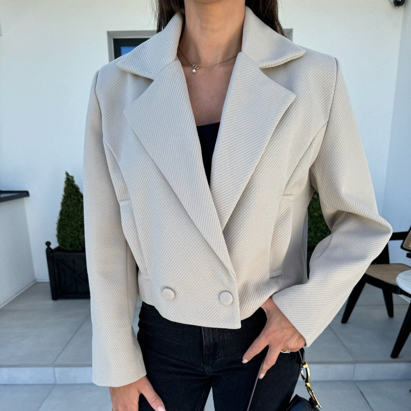 British Woolen Suit Collar Jacket