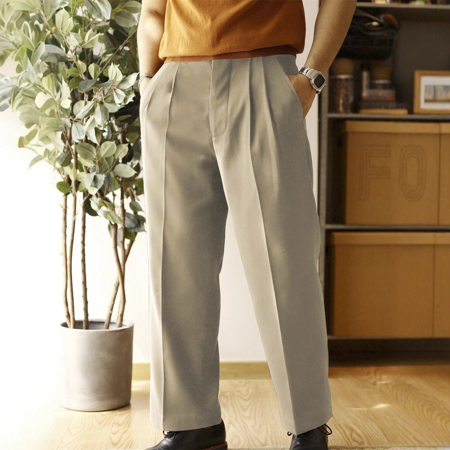 Men’s Loose Wide-Leg Pants