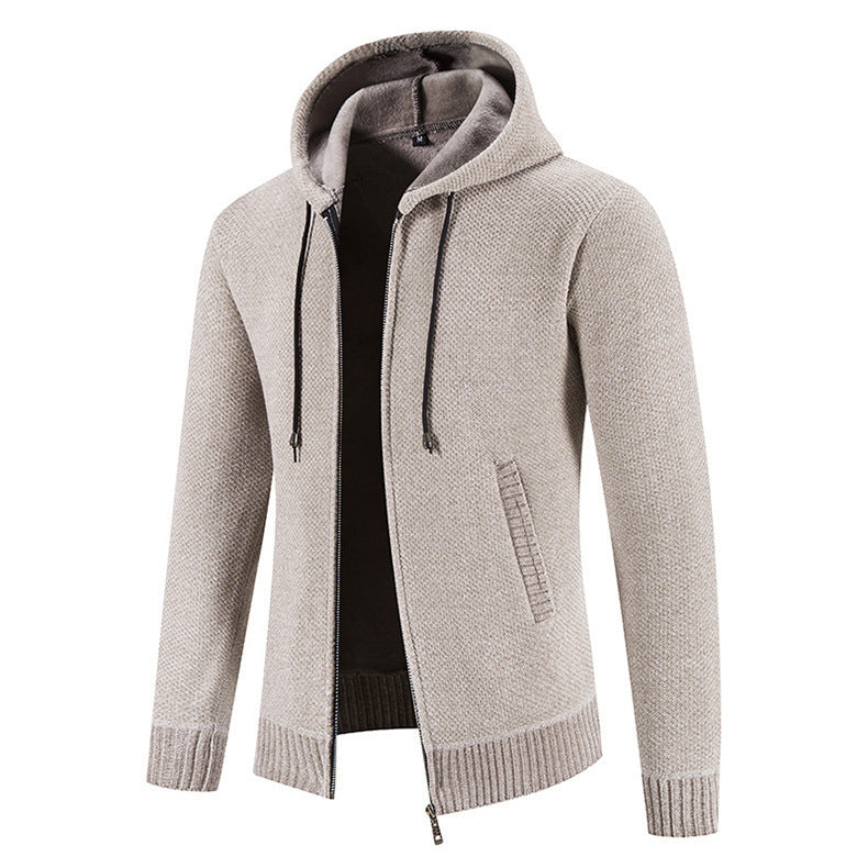 Velvet Zipper Cardigan Jacket