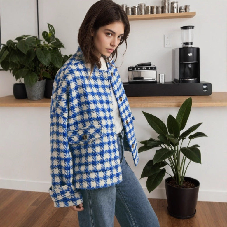 Plaid Loose Women’s Coat
