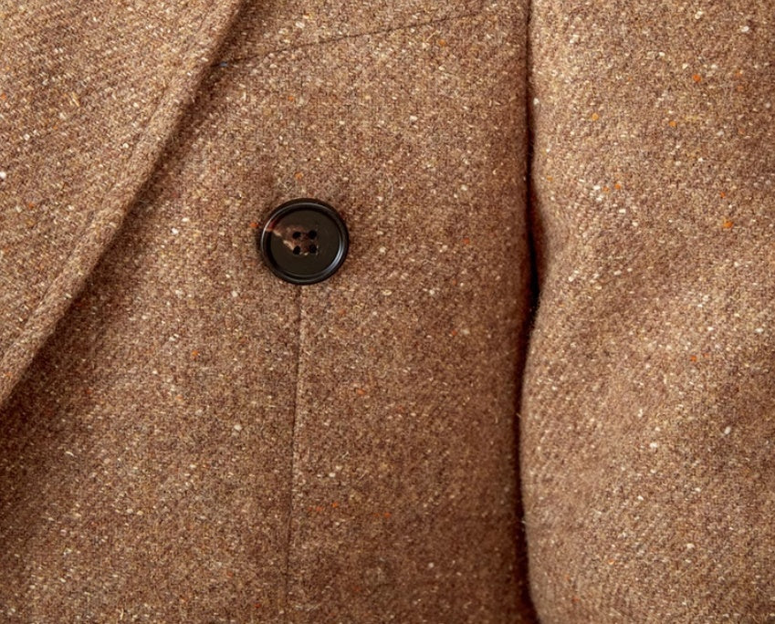Color Dots Mid-Length Coat