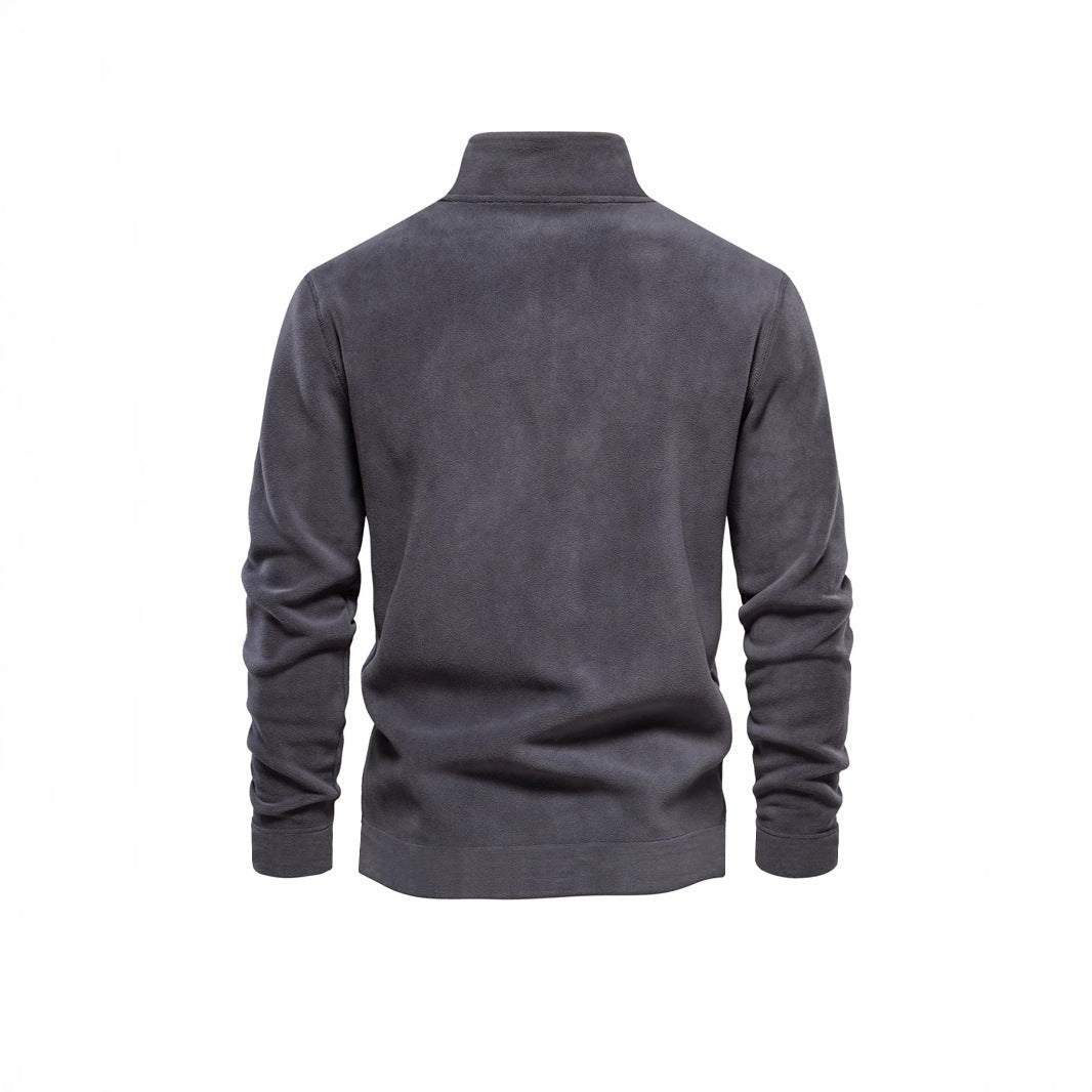 Polar Fleece Stand Collar Pullover