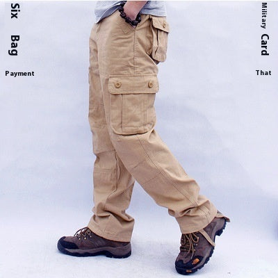 Multi-Pocket Workwear Cargo Trousers
