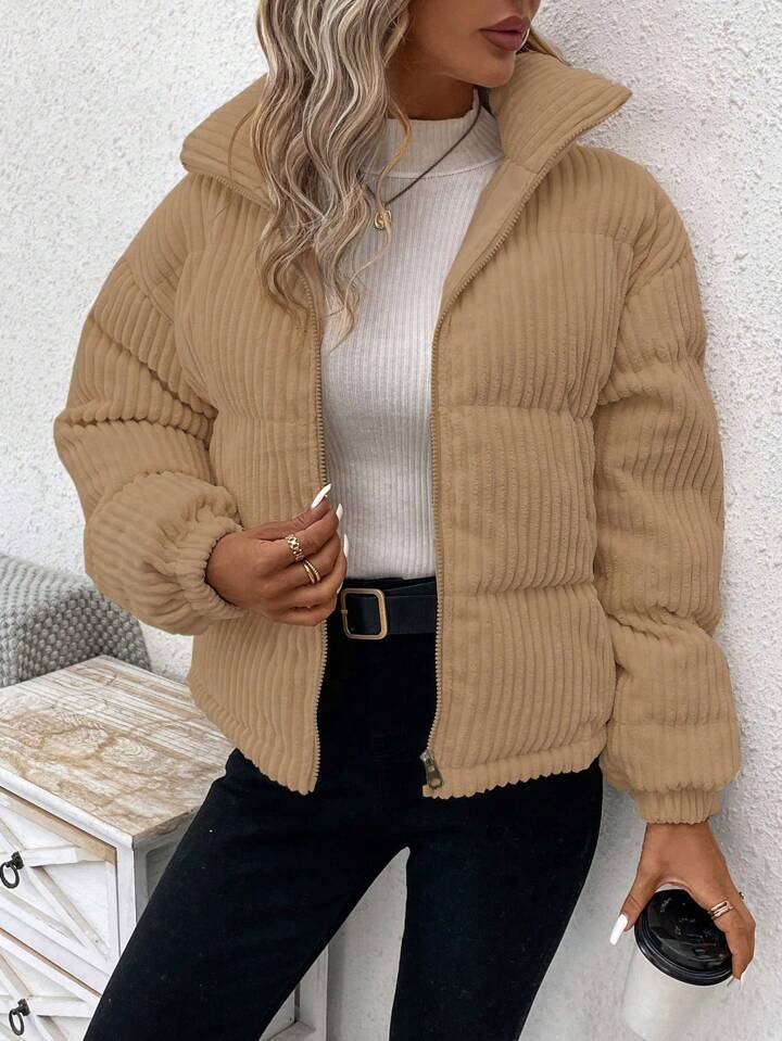 Women’s Plus Corduroy Coat