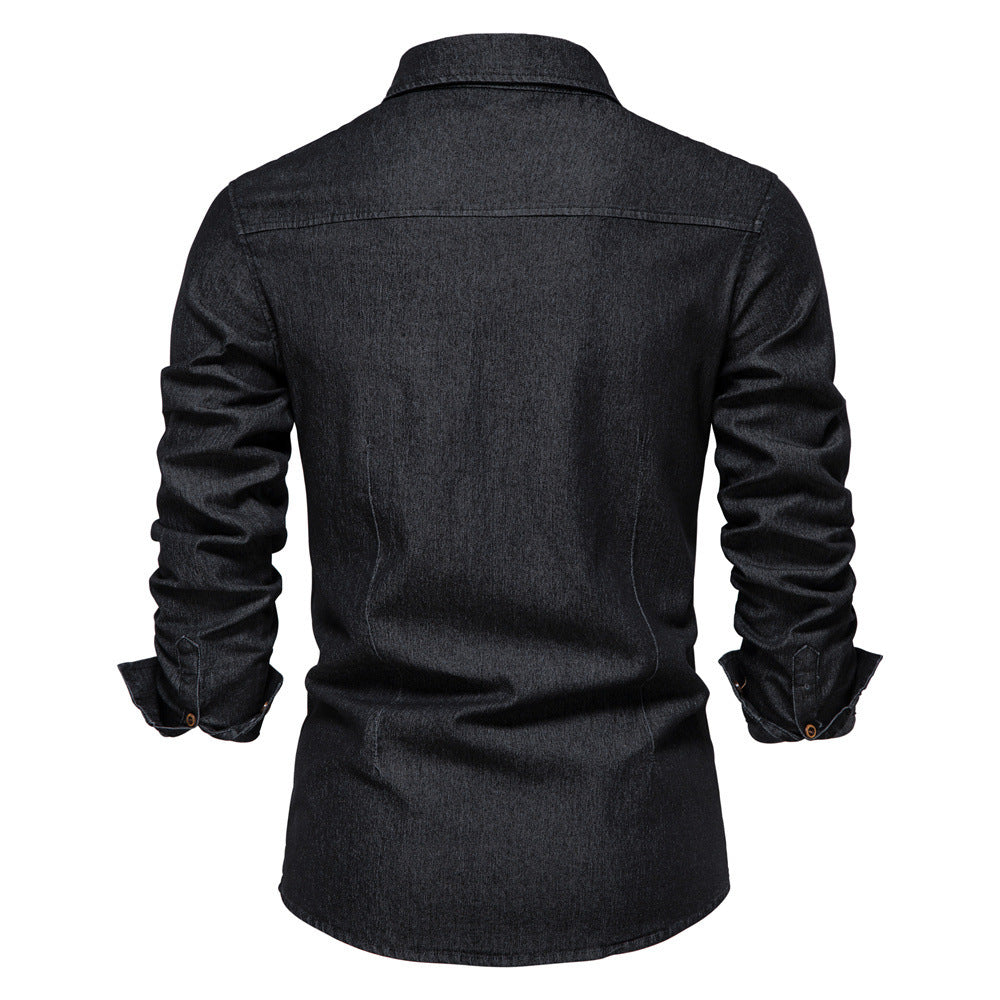 Men’s Slim Fit Denim Shirt