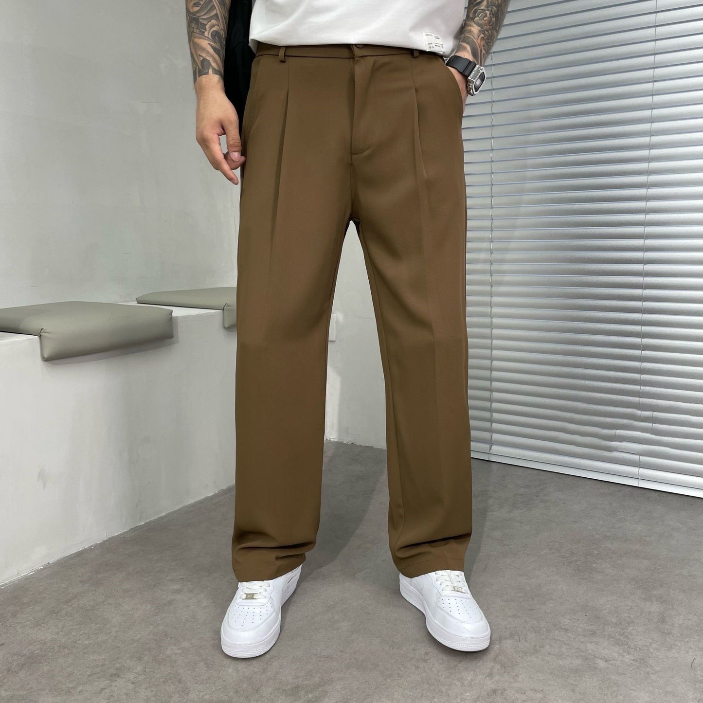 Men’s Ice Silk Loose Casual Summer Pants