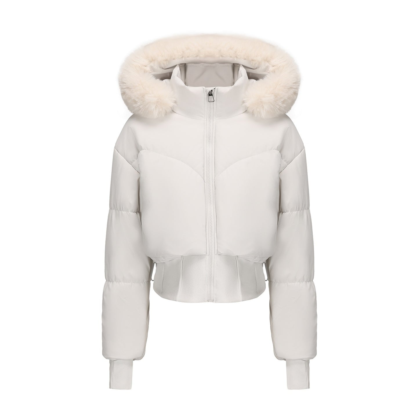 Women’s Hooded Fur Collar Jacket